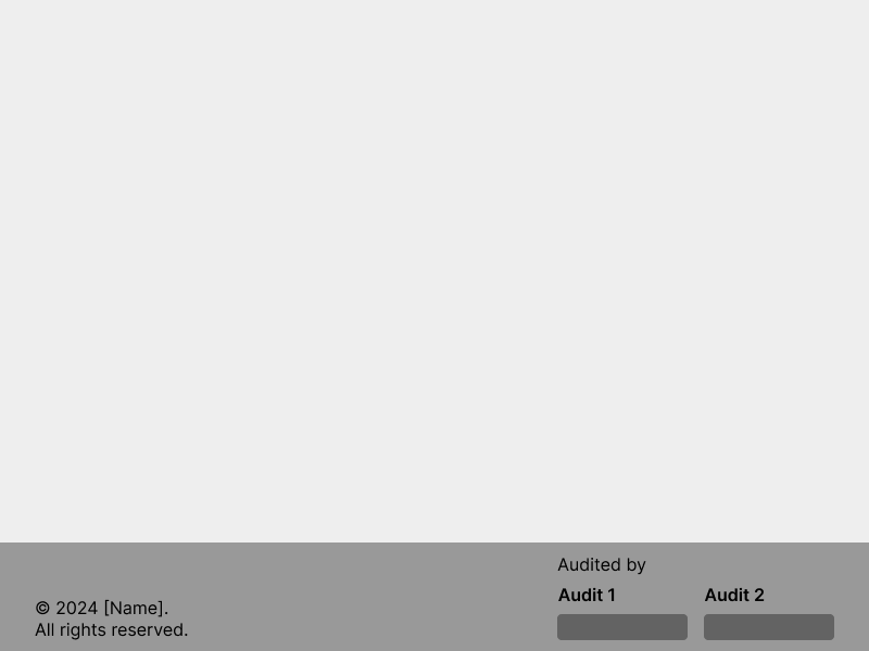 A honlap láblécében feltüntetett auditok
